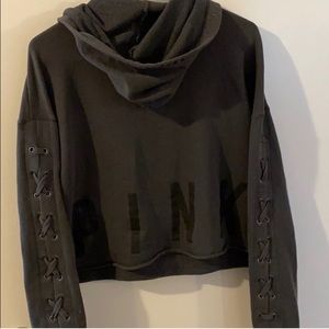 NWOT cropped Pink hoodie